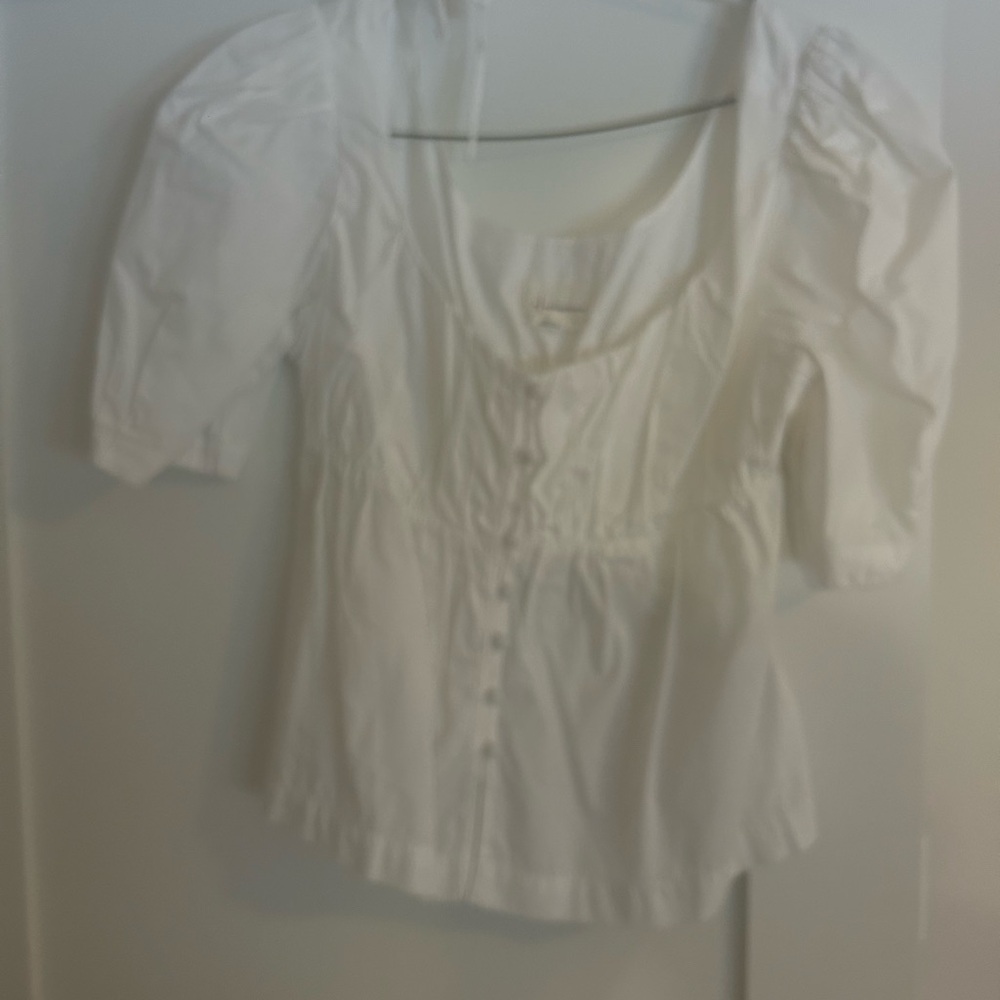 White Button-Up Blouse